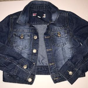 Girls crop Jean Jacket